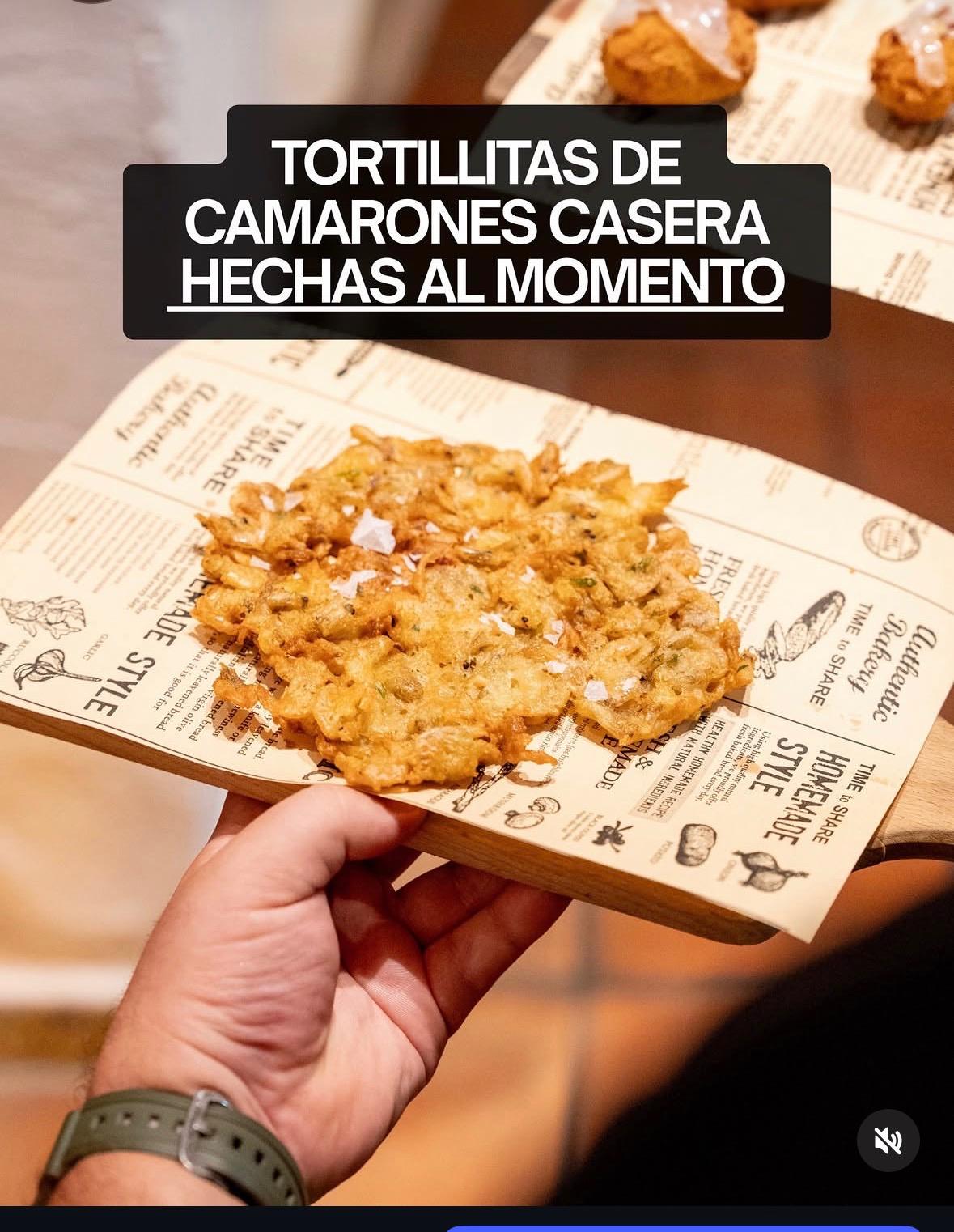 Tortillita de camarones